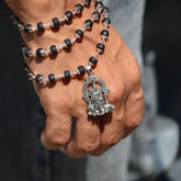 100 % Authentic Karungali Mala with Murugan Pendant