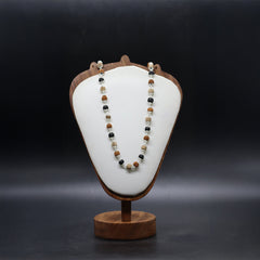 Silver Plated Rudraksh Karungali Tulsi Mala