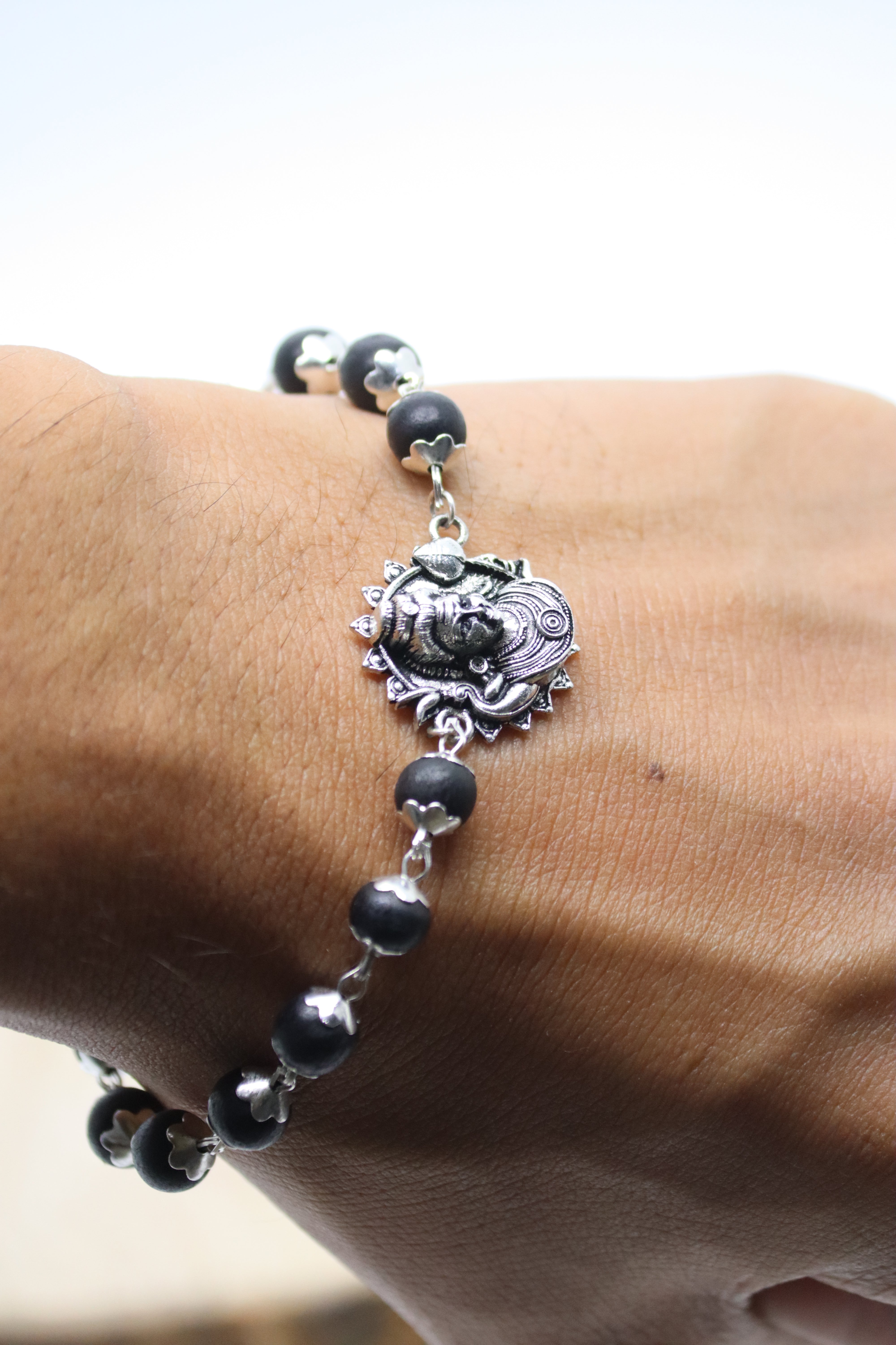 Karungali Bracelet with Murgan Pendant