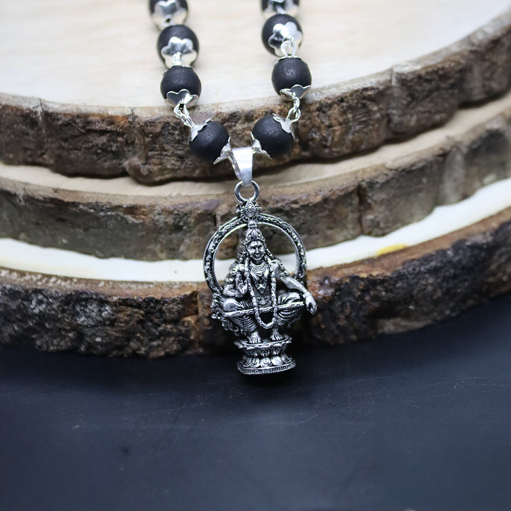 Ayyappa Silver Pendant